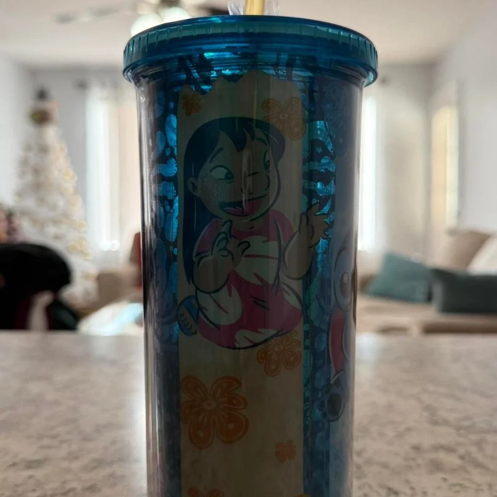 Lilo and Stitch tumbler with straw - New